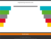 Tablet Screenshot of engineering-resource.com